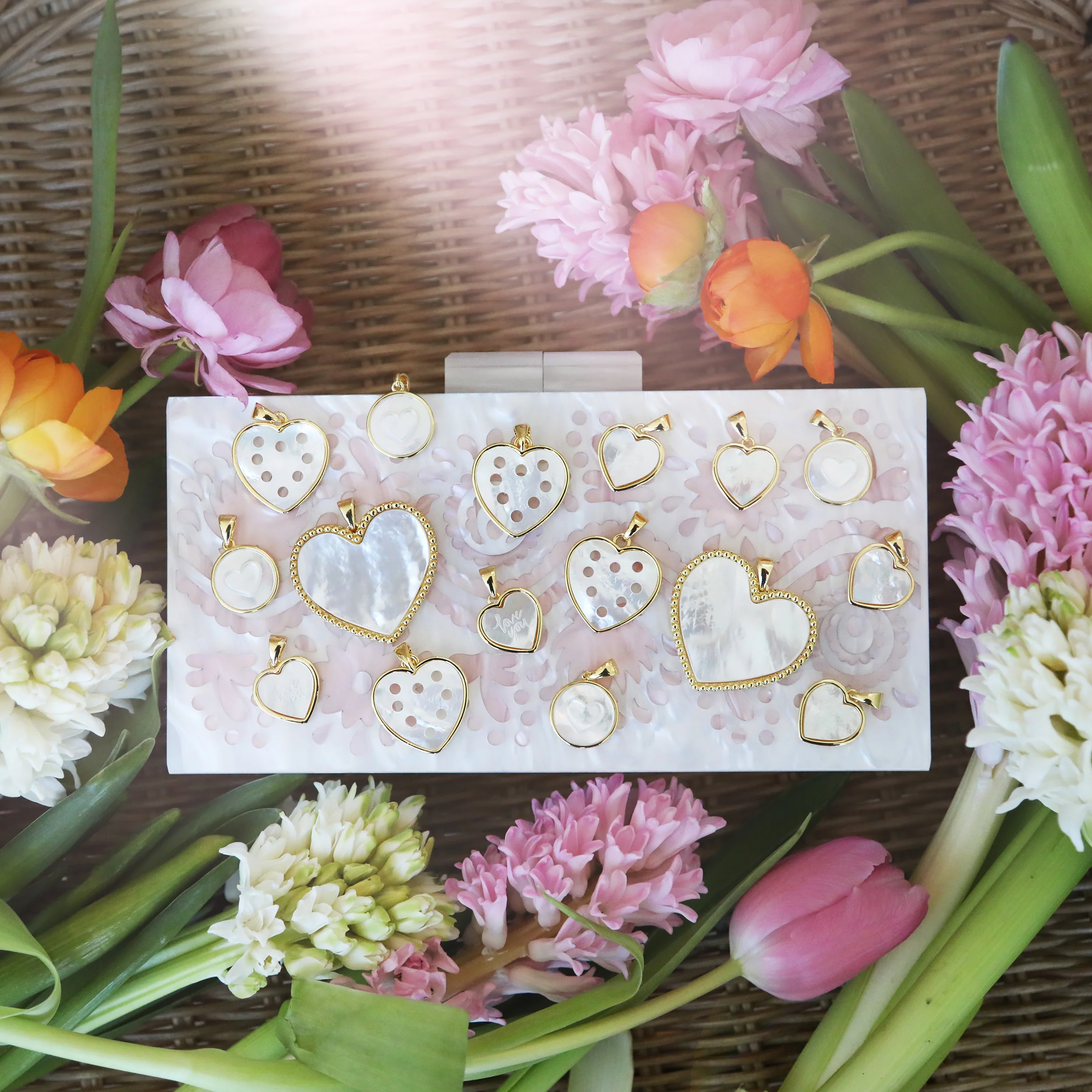 Beaded Heart Pendant - Image 3
