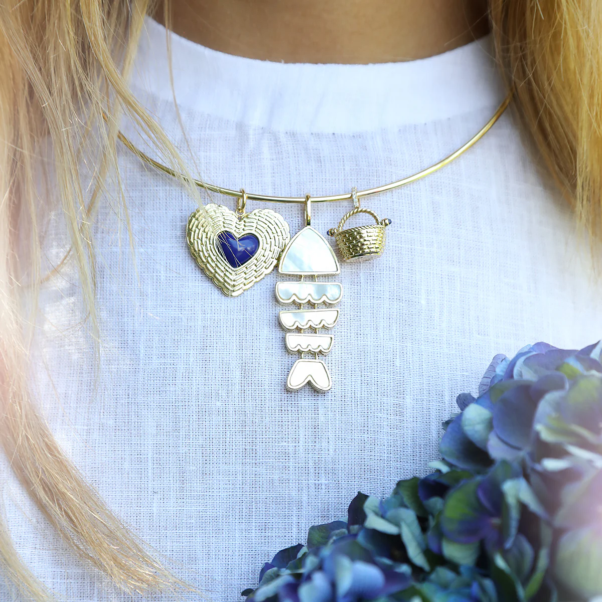 Bonito Fish Charm - Mother of Pearl - Image 2