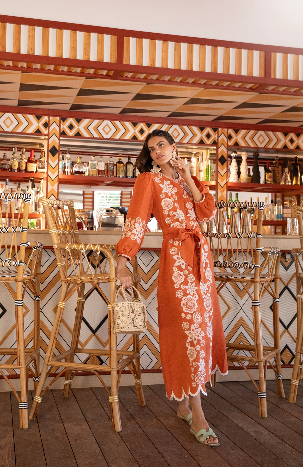 Burnt Sienna Paloma Dress - Image 3