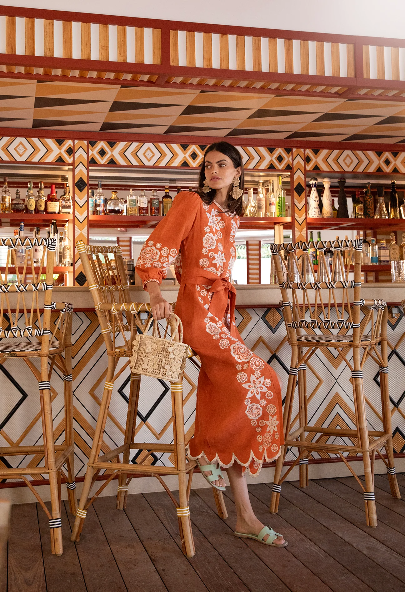 Burnt Sienna Paloma Dress - Image 4