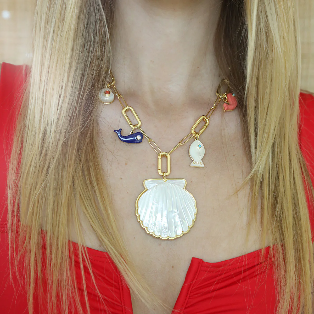 Charm Link Chain - Gold - Image 5