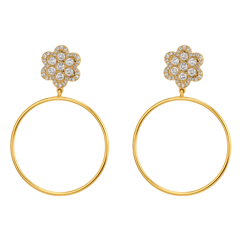 Delphine Pave Hoop