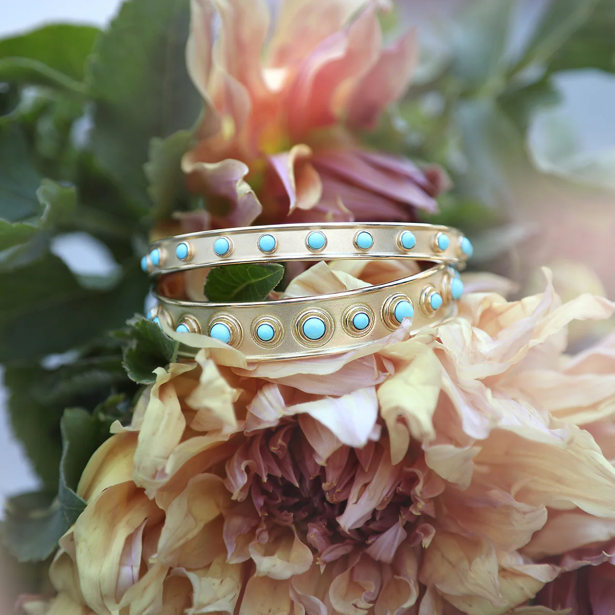 Demi Florentine Cuff - Turquoise - Image 2