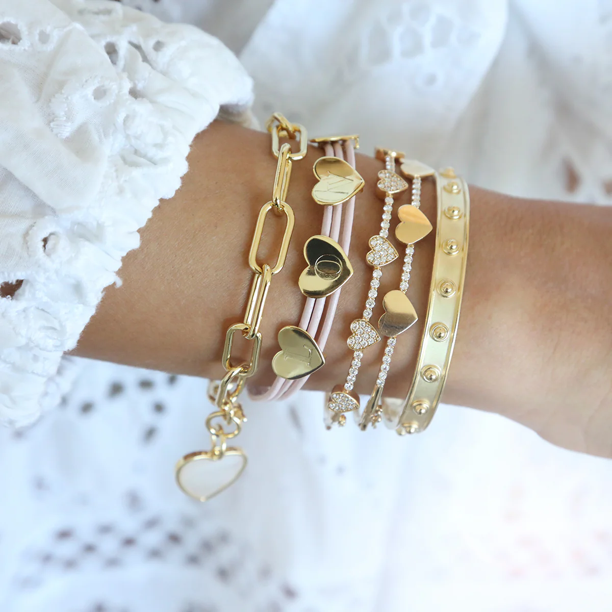 Diamond Heart Bangle - Image 4