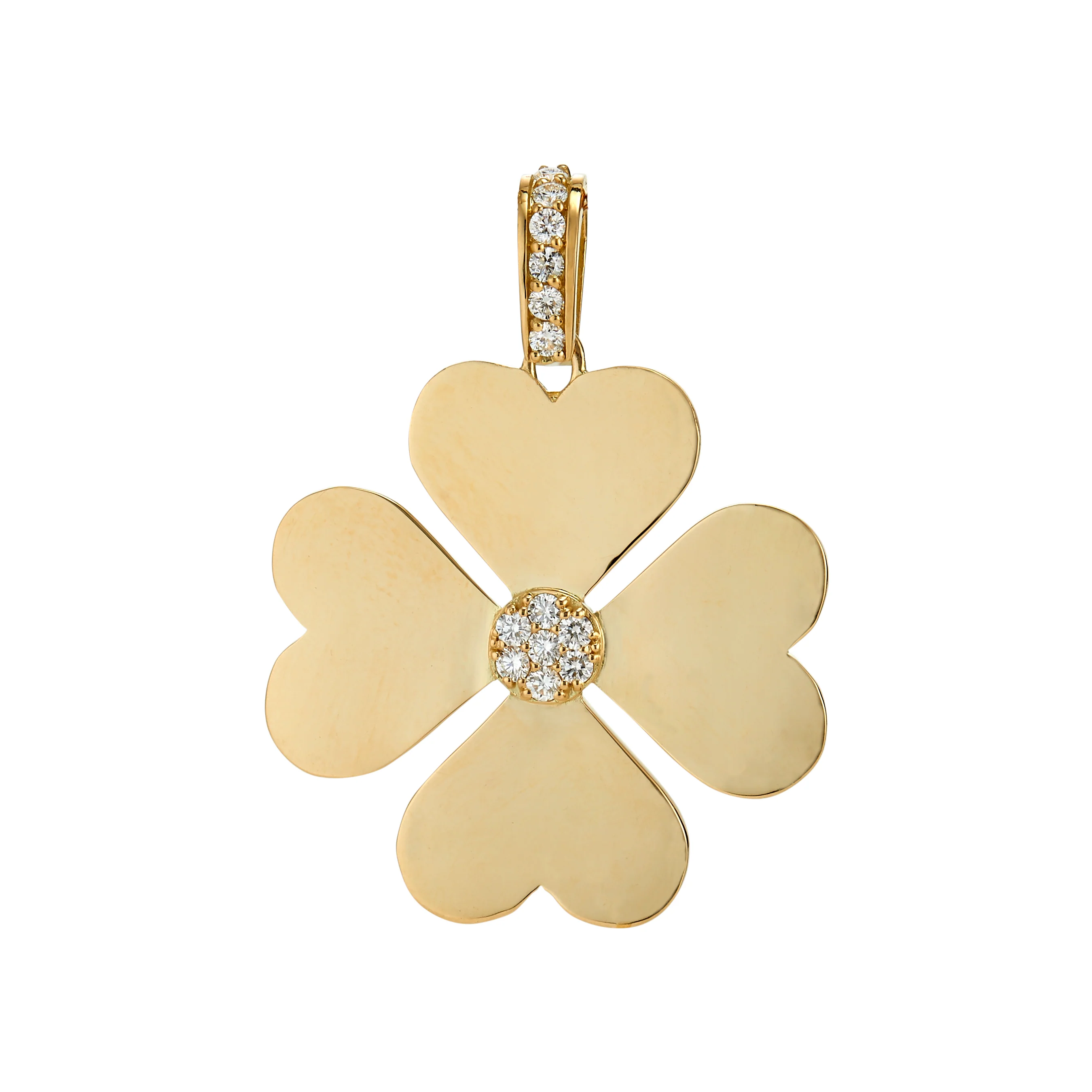 Diamond Heart Clover Small