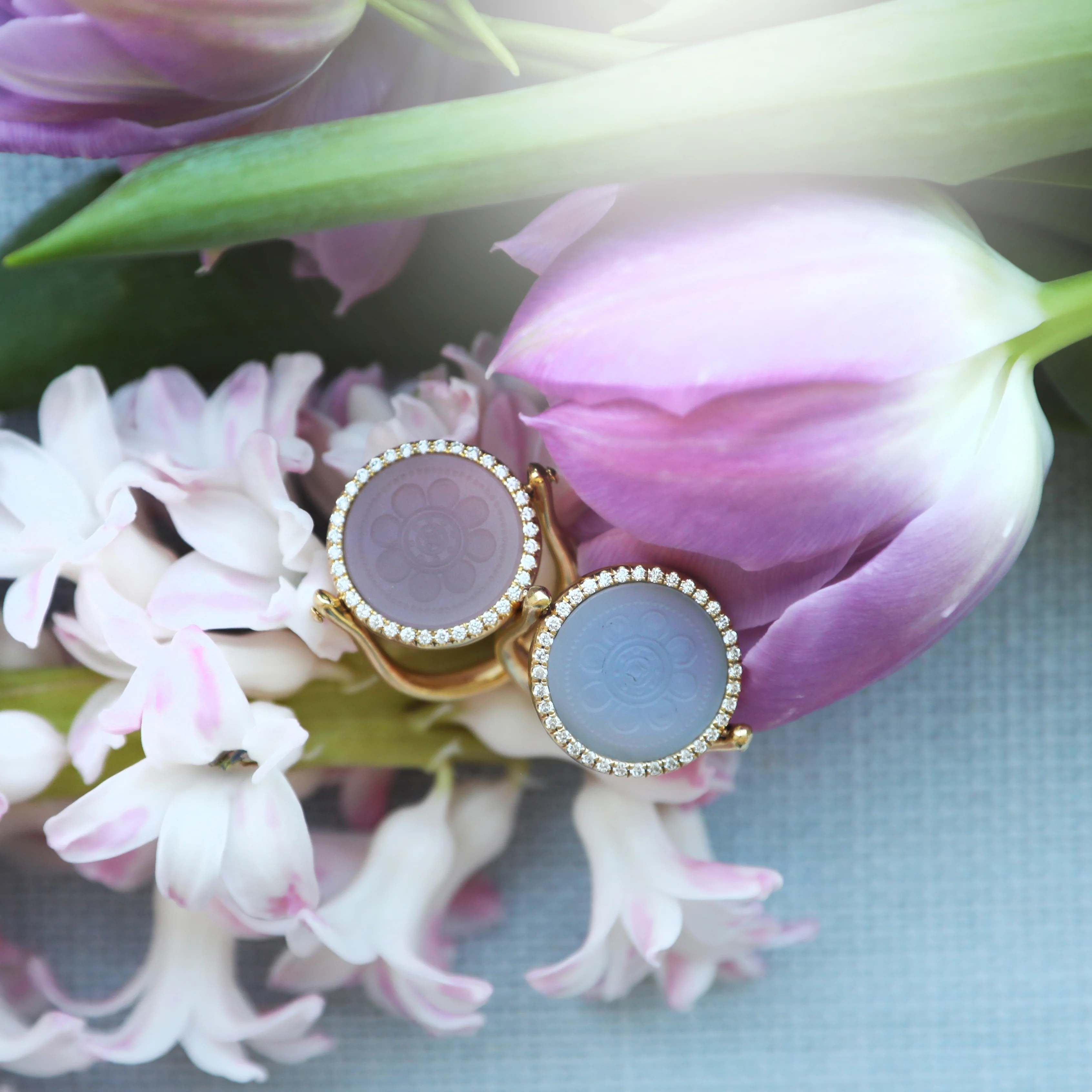Diamond Mosaic Flip Ring - Image 2