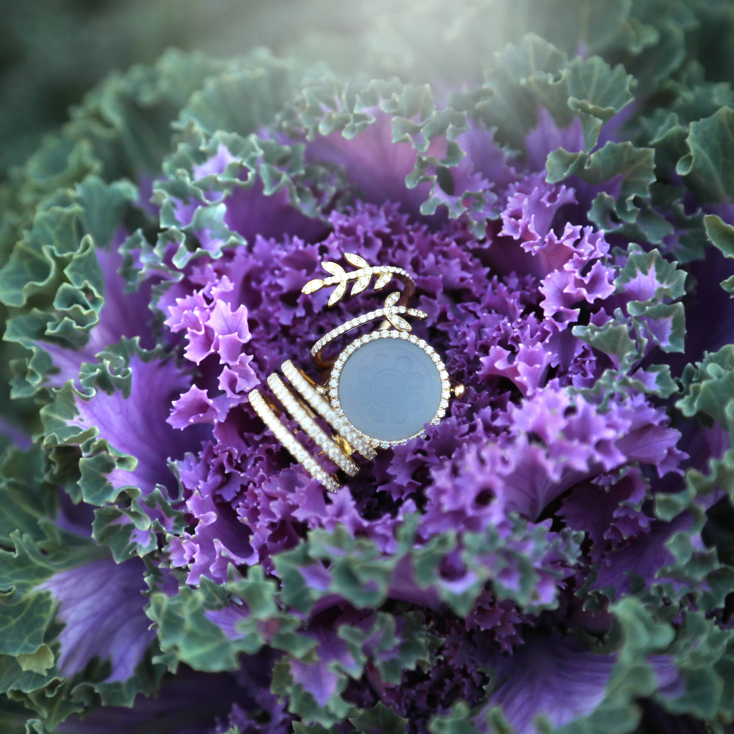 Diamond Mosaic Flip Ring - Image 4