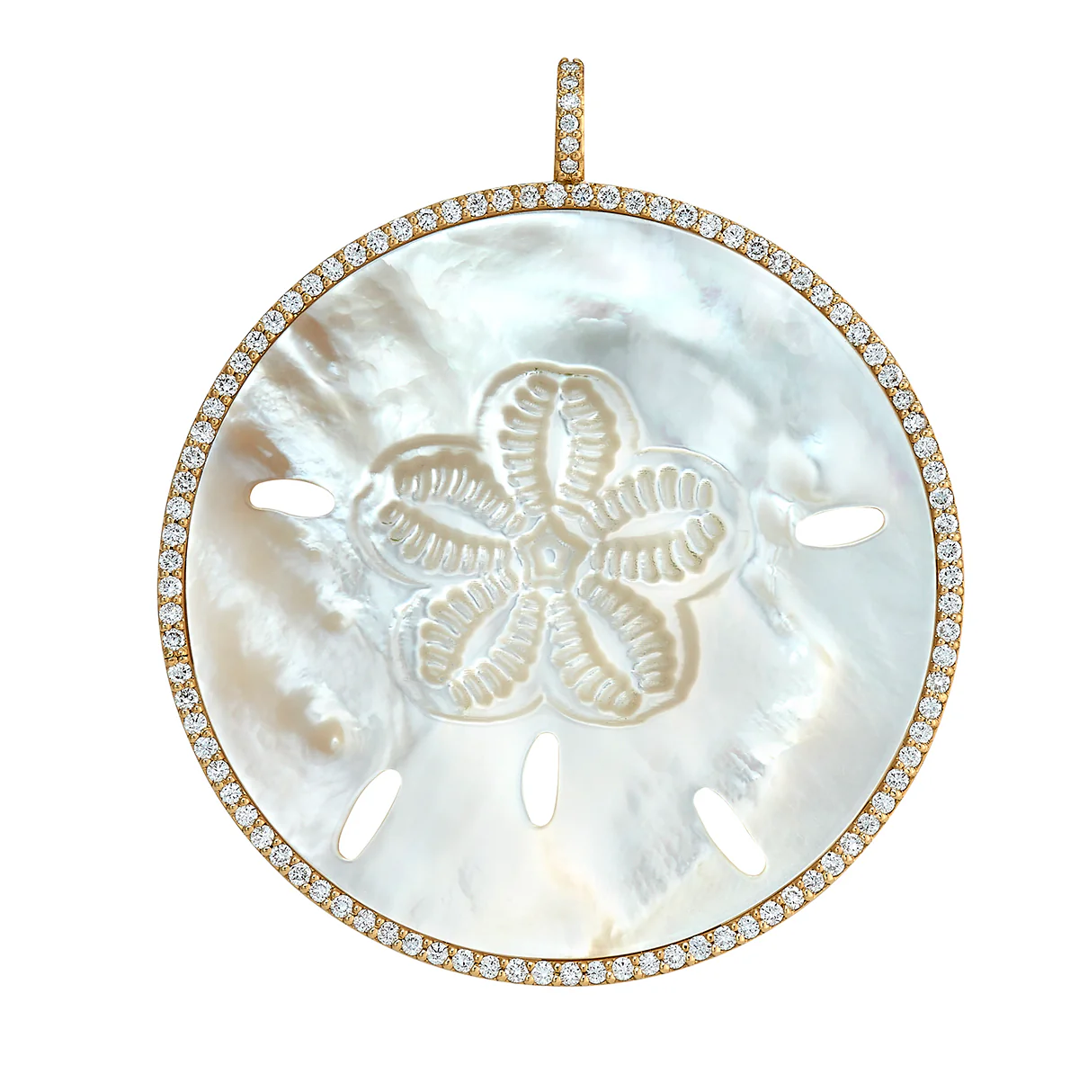Diamond Sand Dollar Pendant