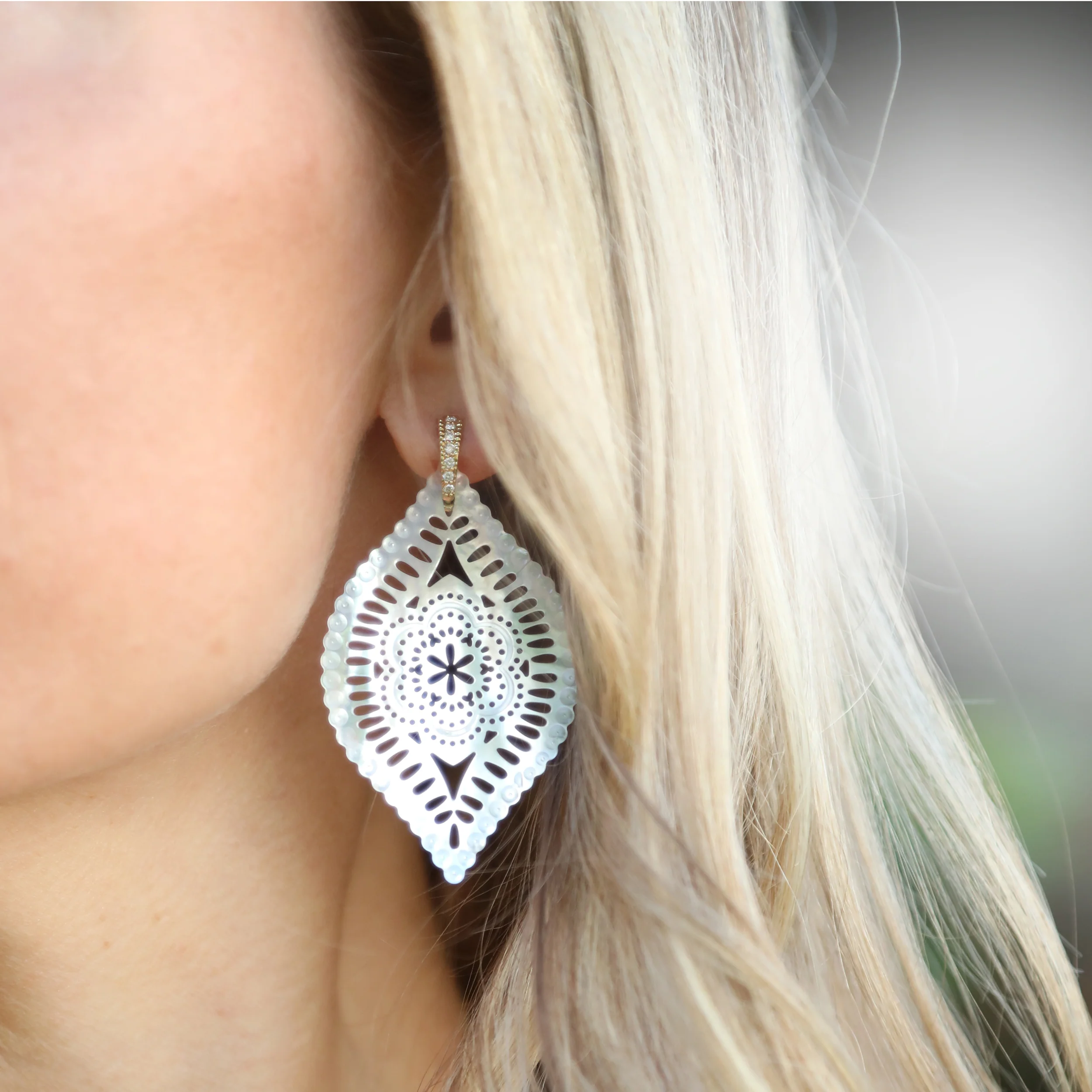 Diamond Tamarin Earrings - Image 5