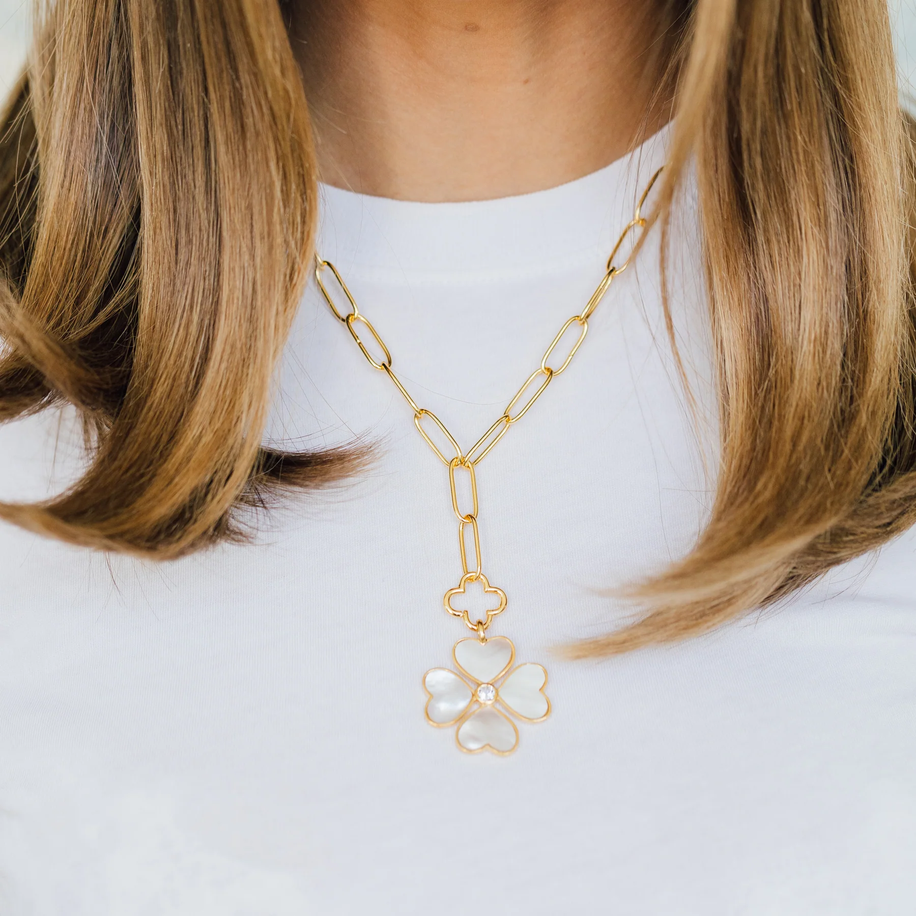 Heart Clover Charm + Clover Lariat - Image 3