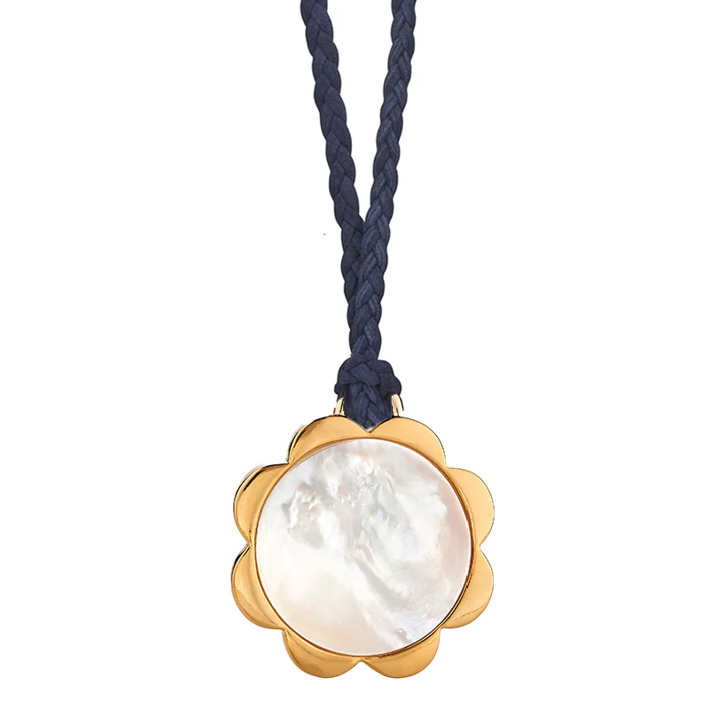 Flower Pendant on Suede - Image 3