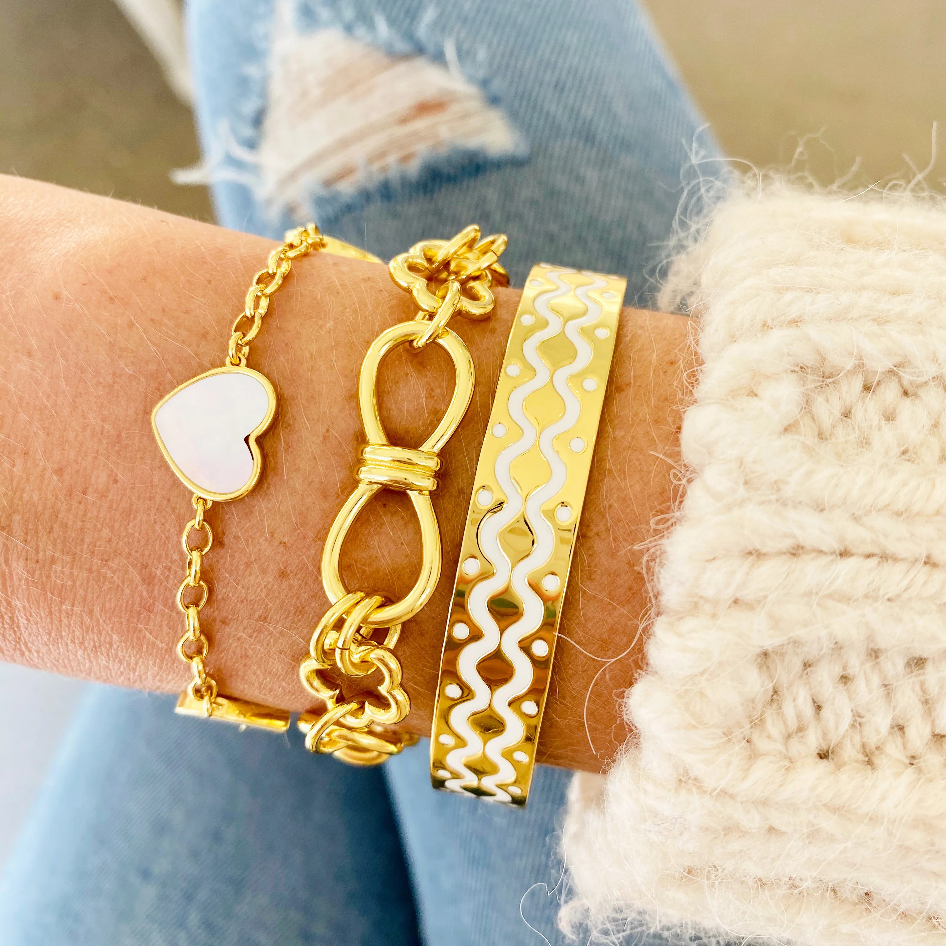 Flower Toggle Bracelet - Image 4