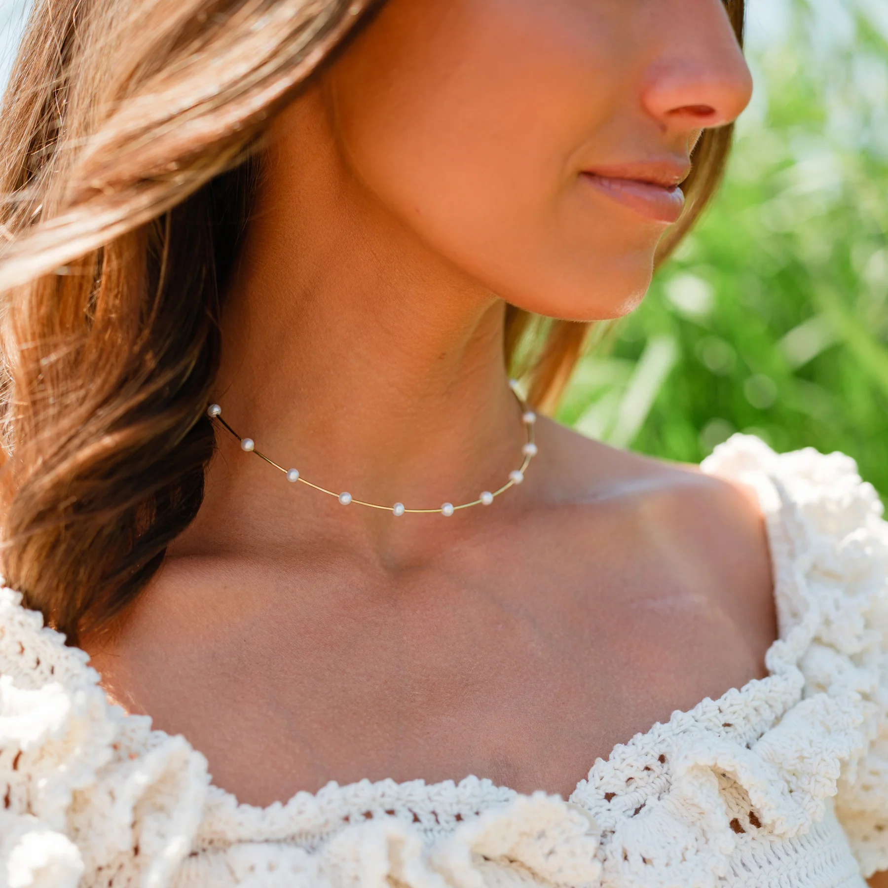 Gold Pearl Collar - Image 2