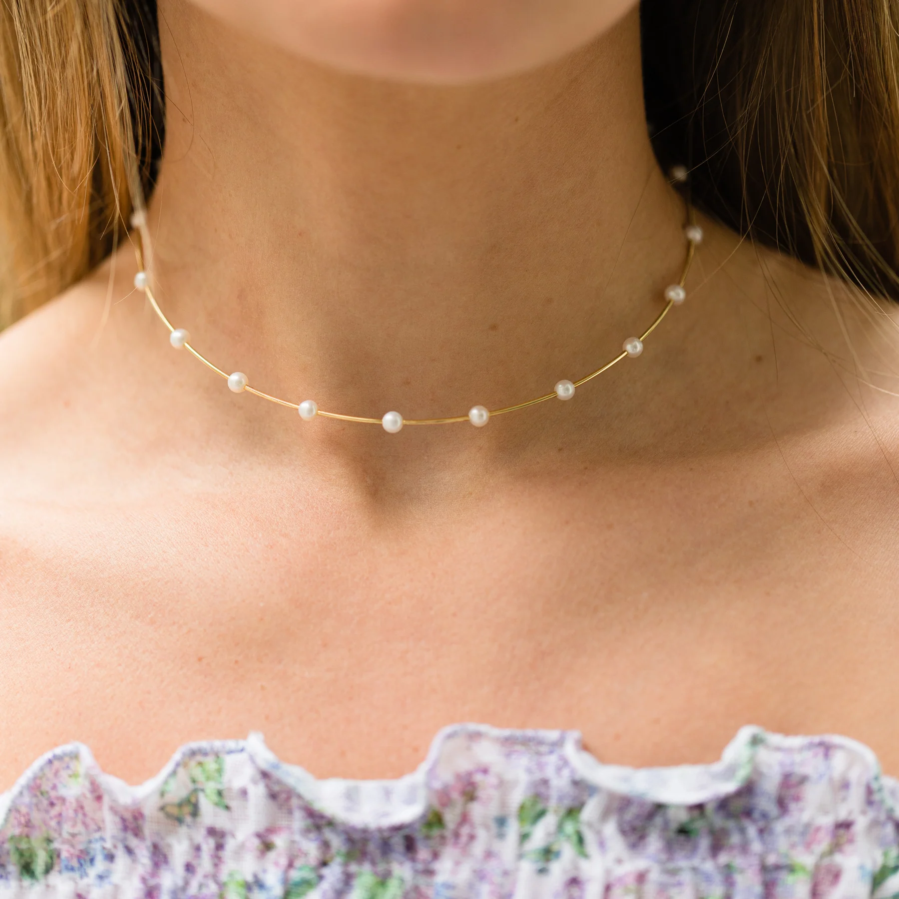 Gold Pearl Collar - Image 6