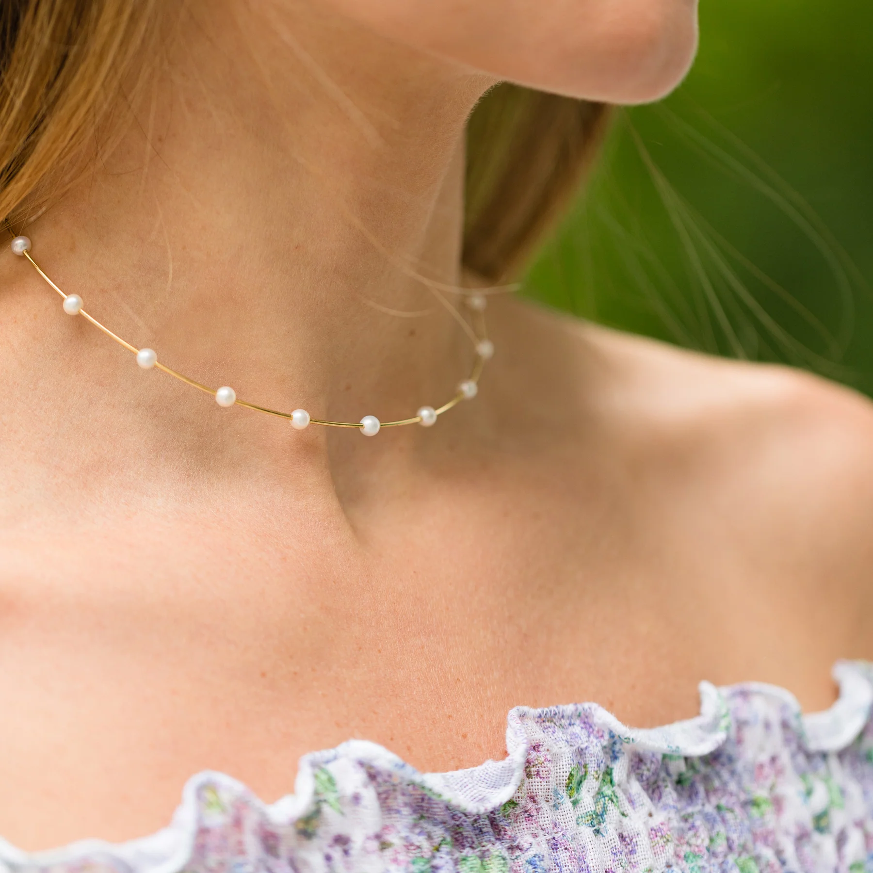 Gold Pearl Collar - Image 7