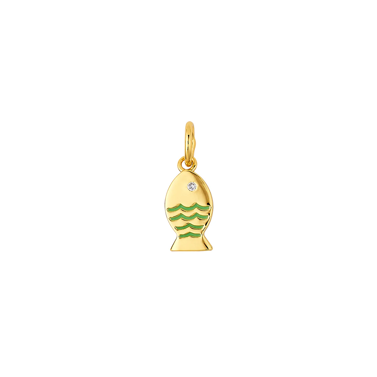Mini Sea Foam Fish Charm Necklace - Image 2