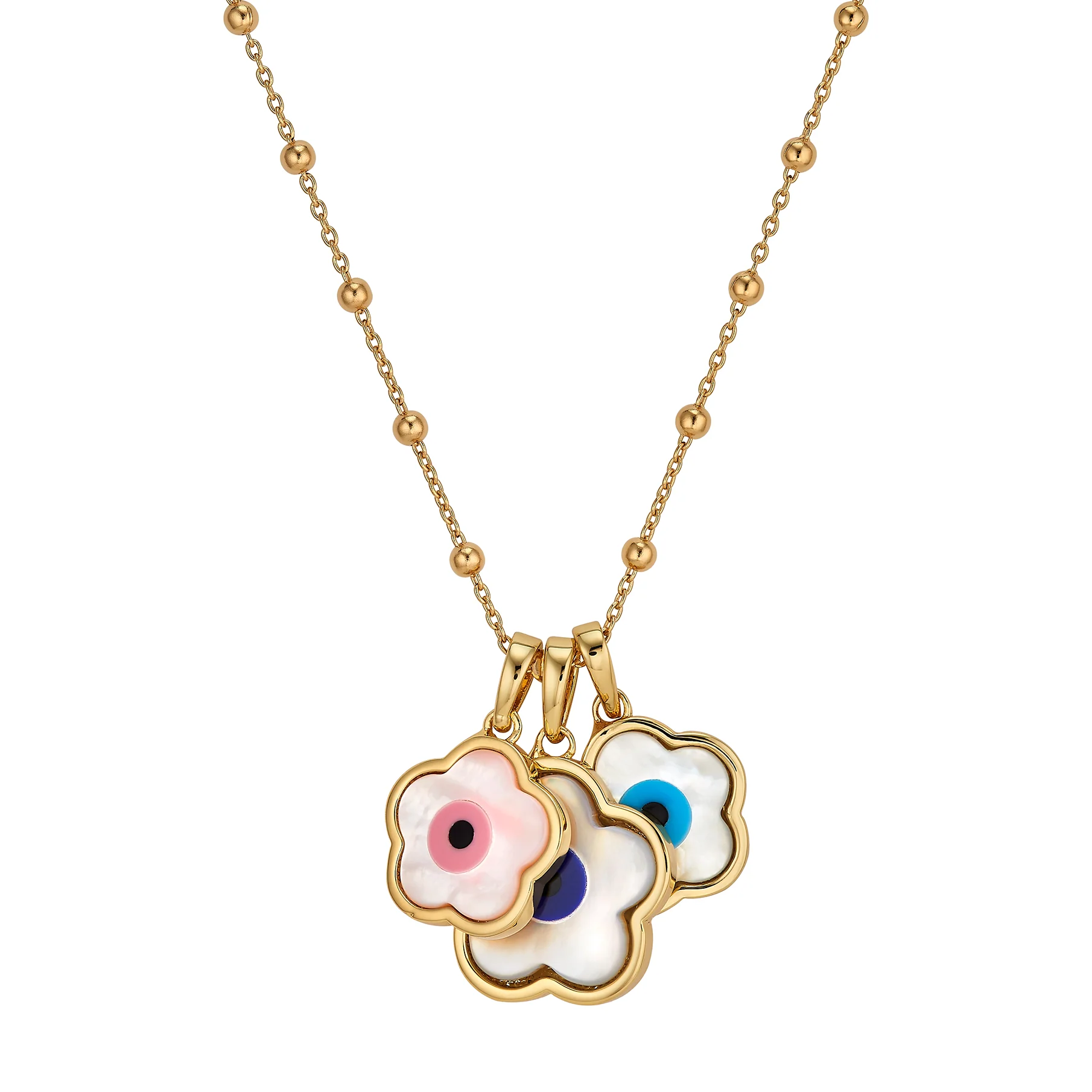 Navy Flower Evil Eye Charm - Image 5