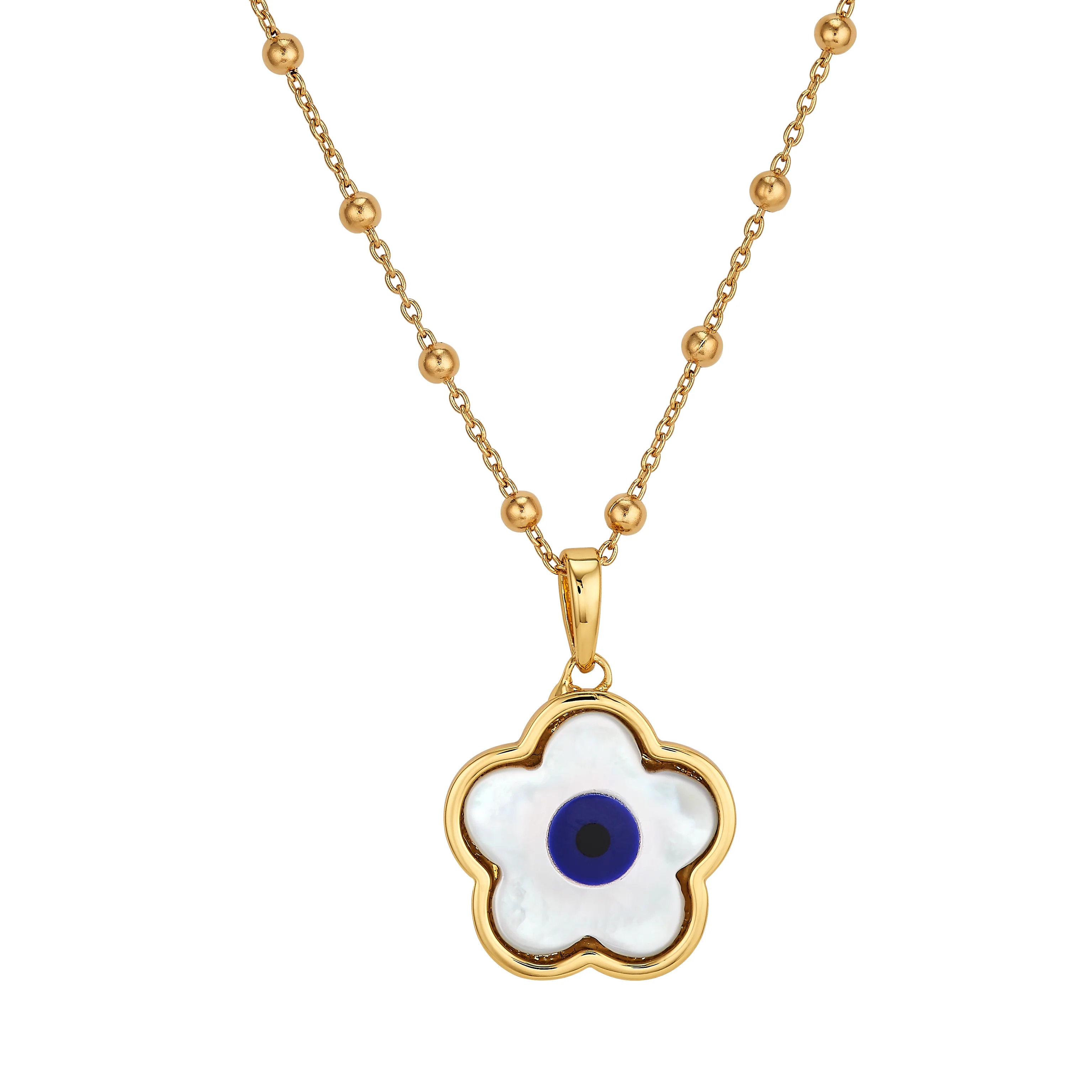 Navy Flower Evil Eye Charm - Image 6