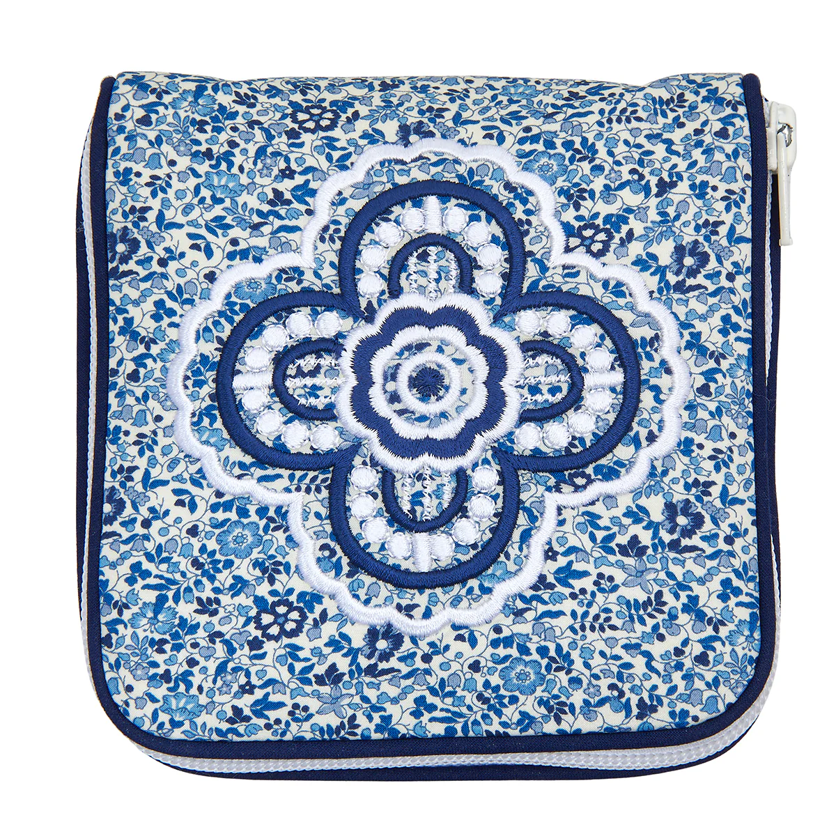 Navy Liberty Willow Jewelry Pouch