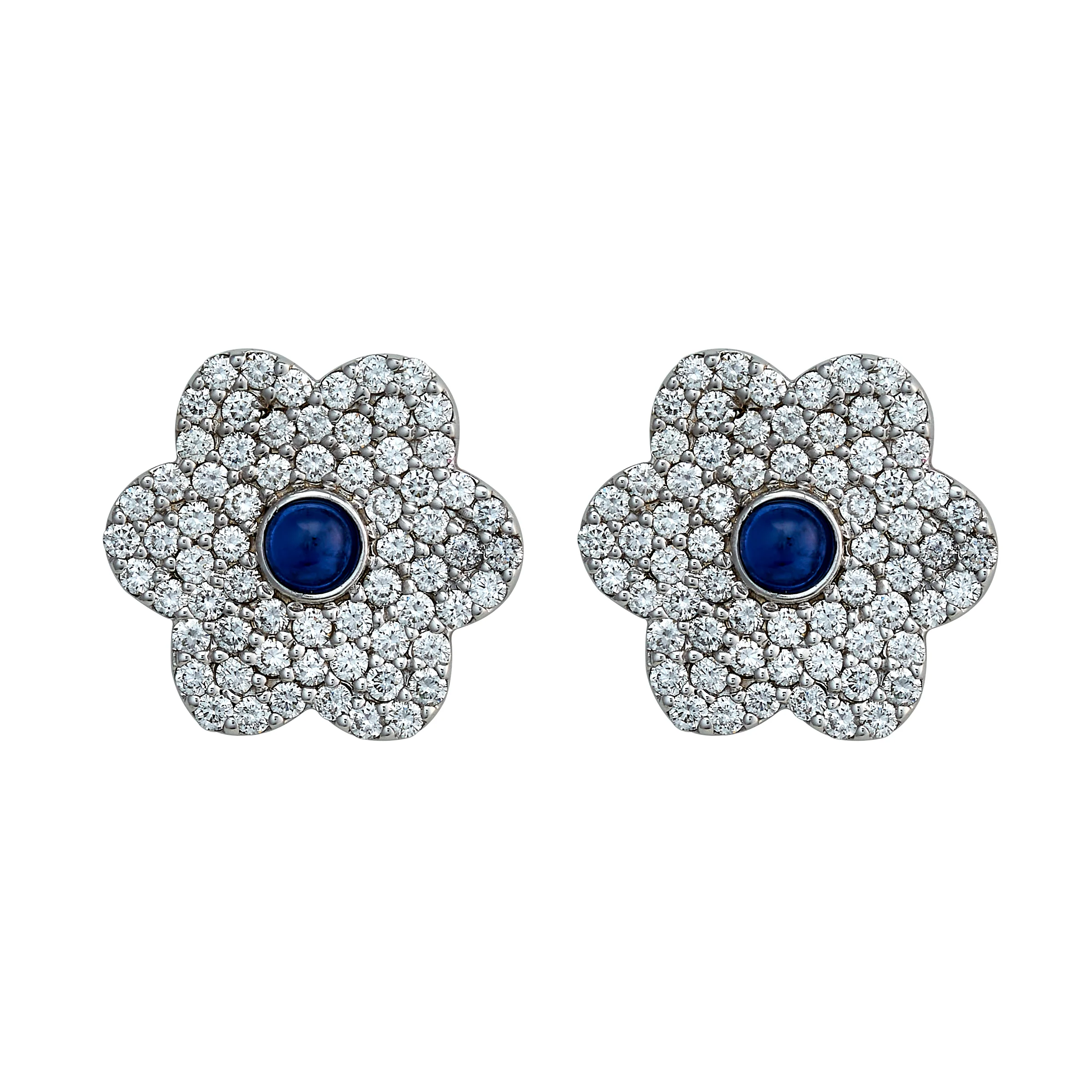 Fleur Sapphire Studs