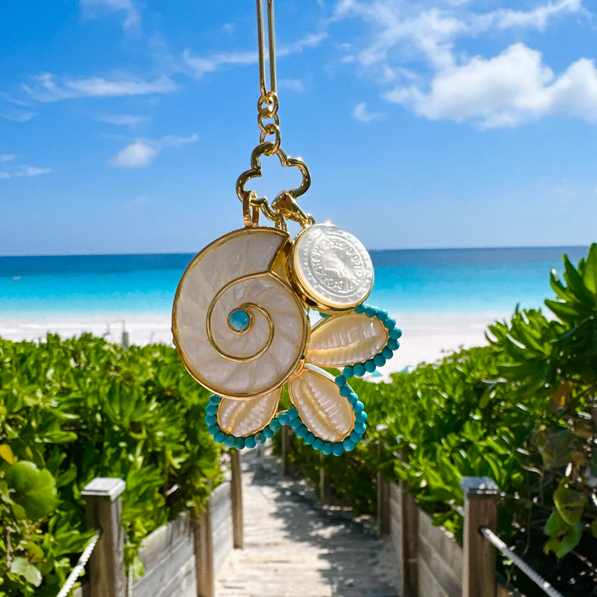 Puka Shell Pendant - TQ - Image 4
