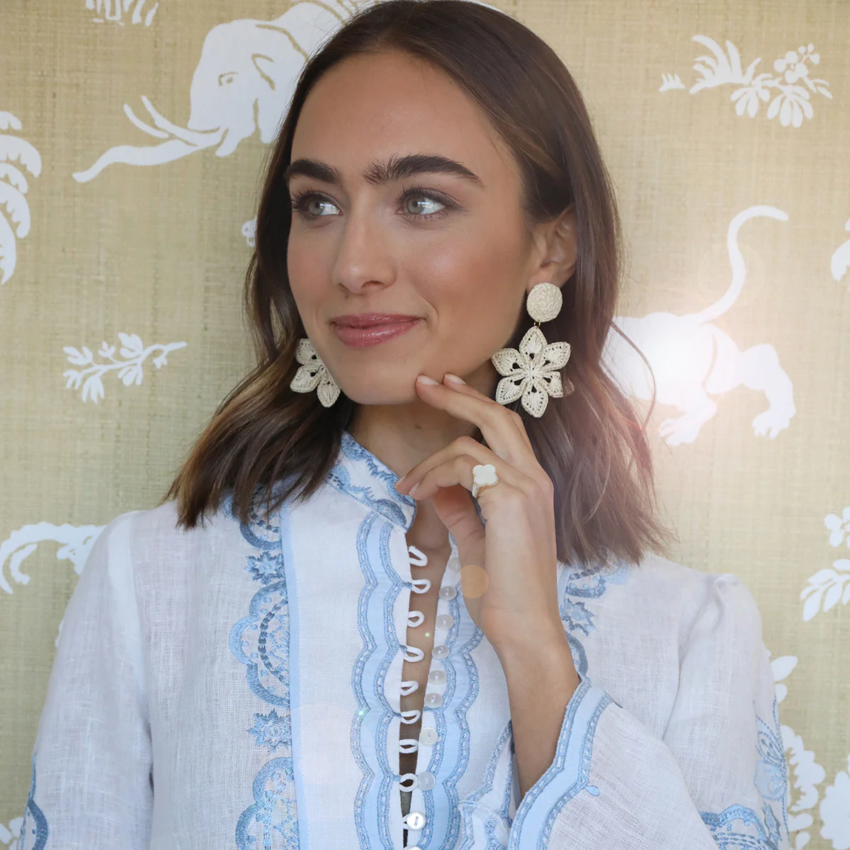 Rattan Celine Earring - Image 6