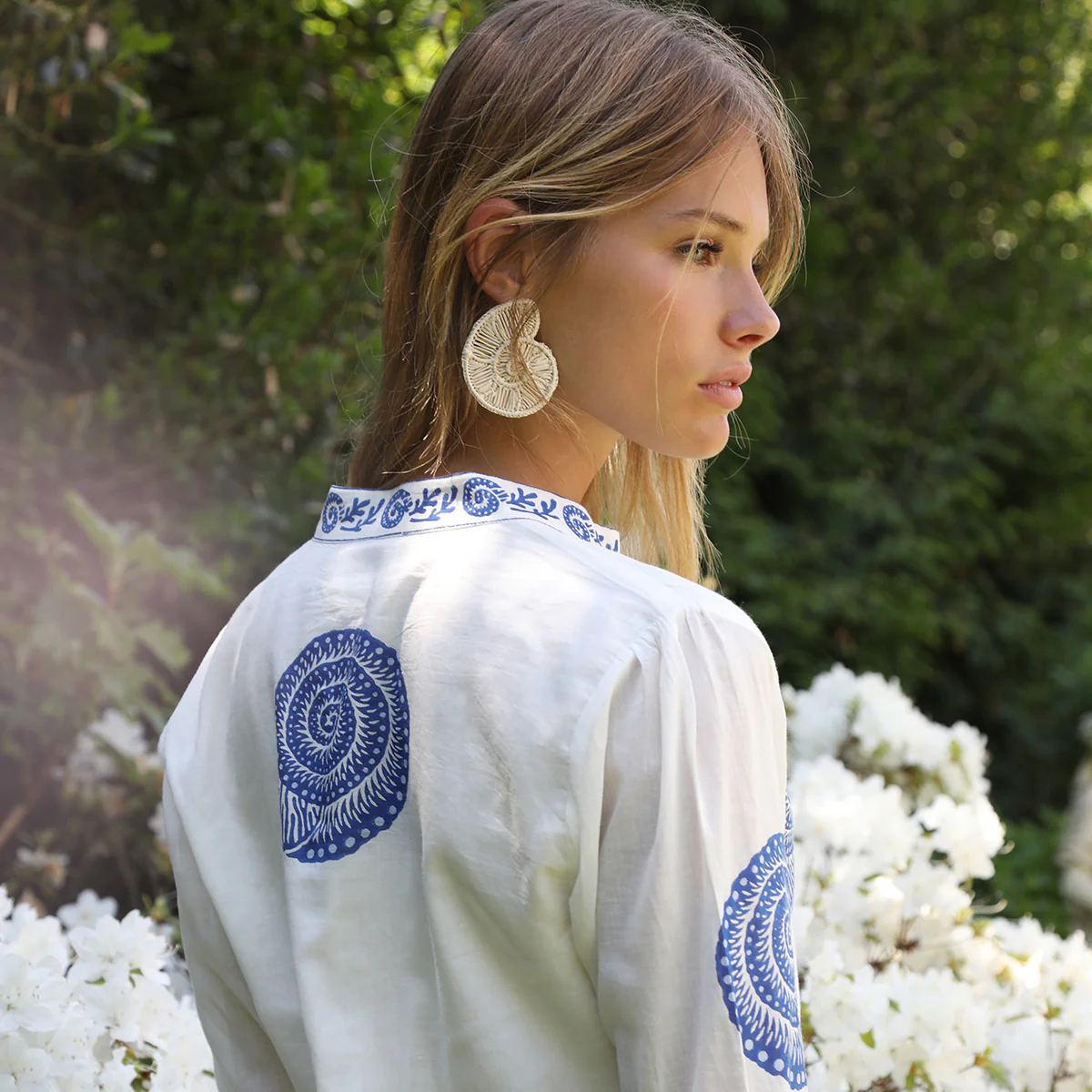 Rattan Nautilus Earring - Image 3