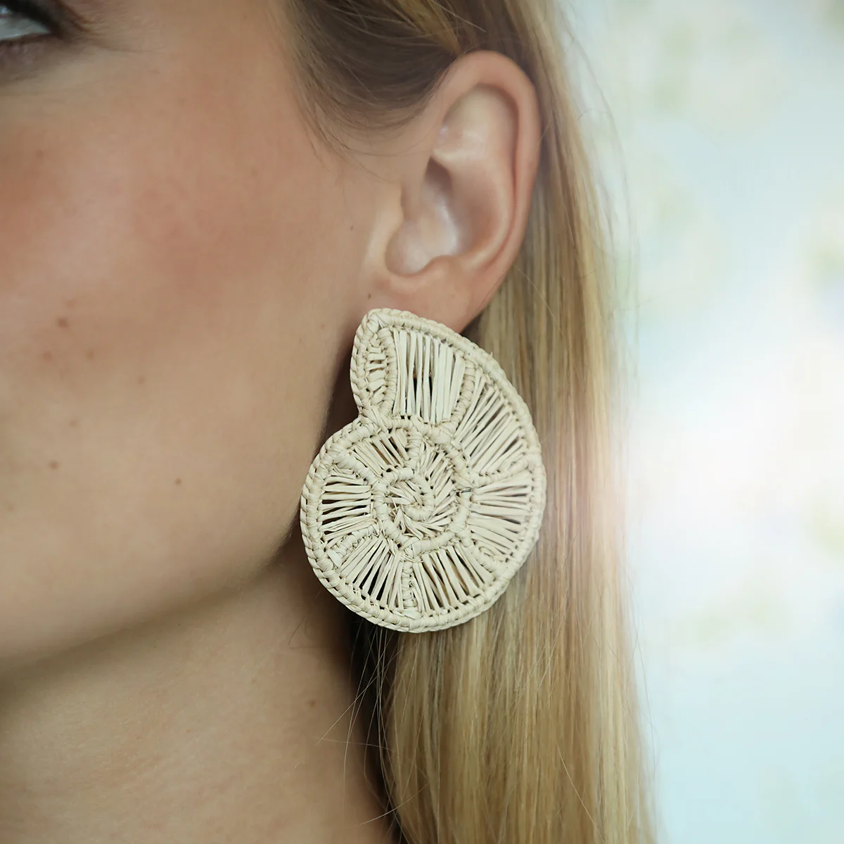 Rattan Nautilus Earring - Image 4