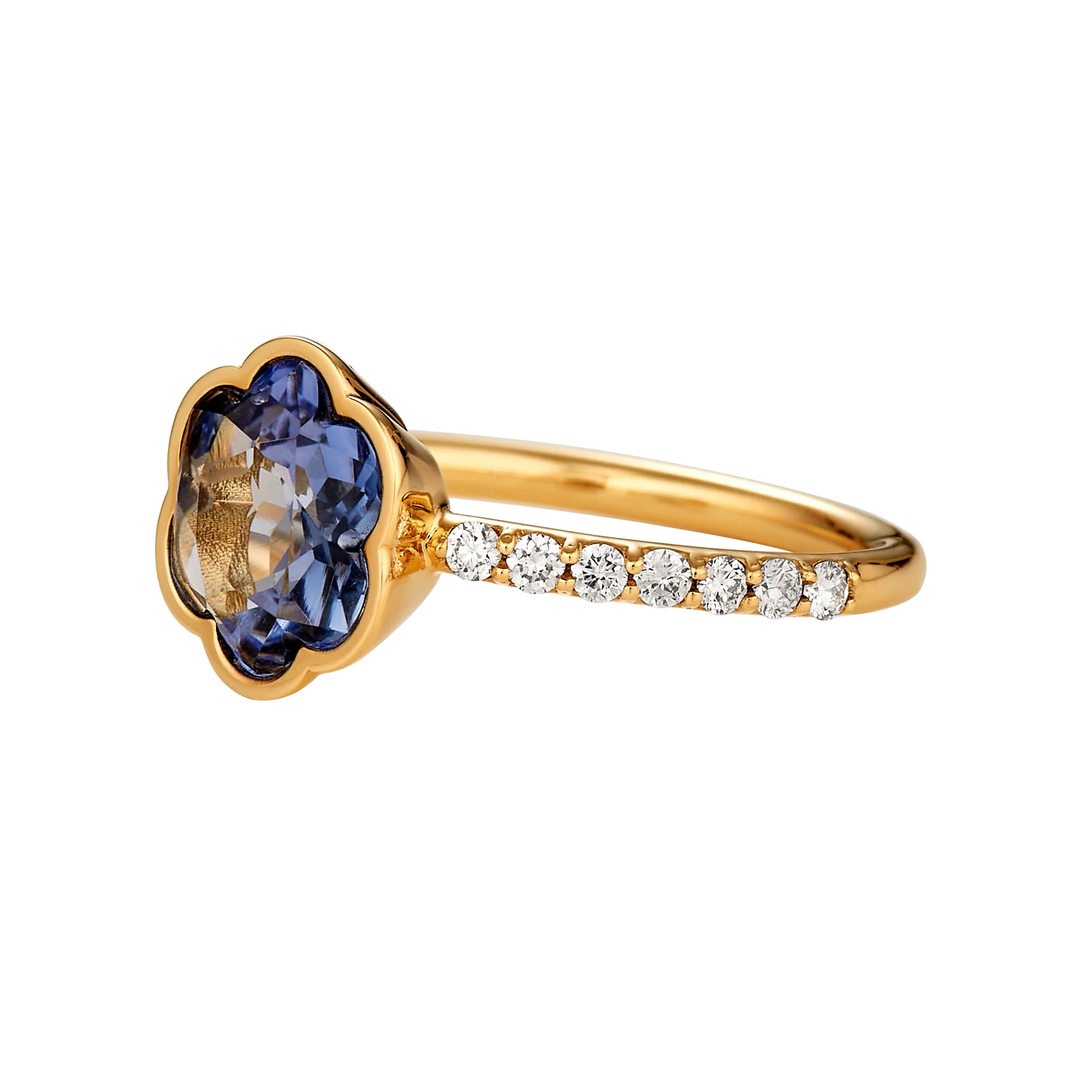 Sapphire Flower Ring - Image 5
