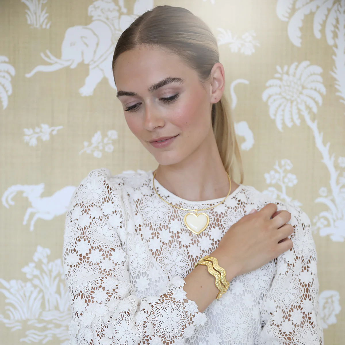 Stacking Squiggle Cuff - Ivory - Image 3