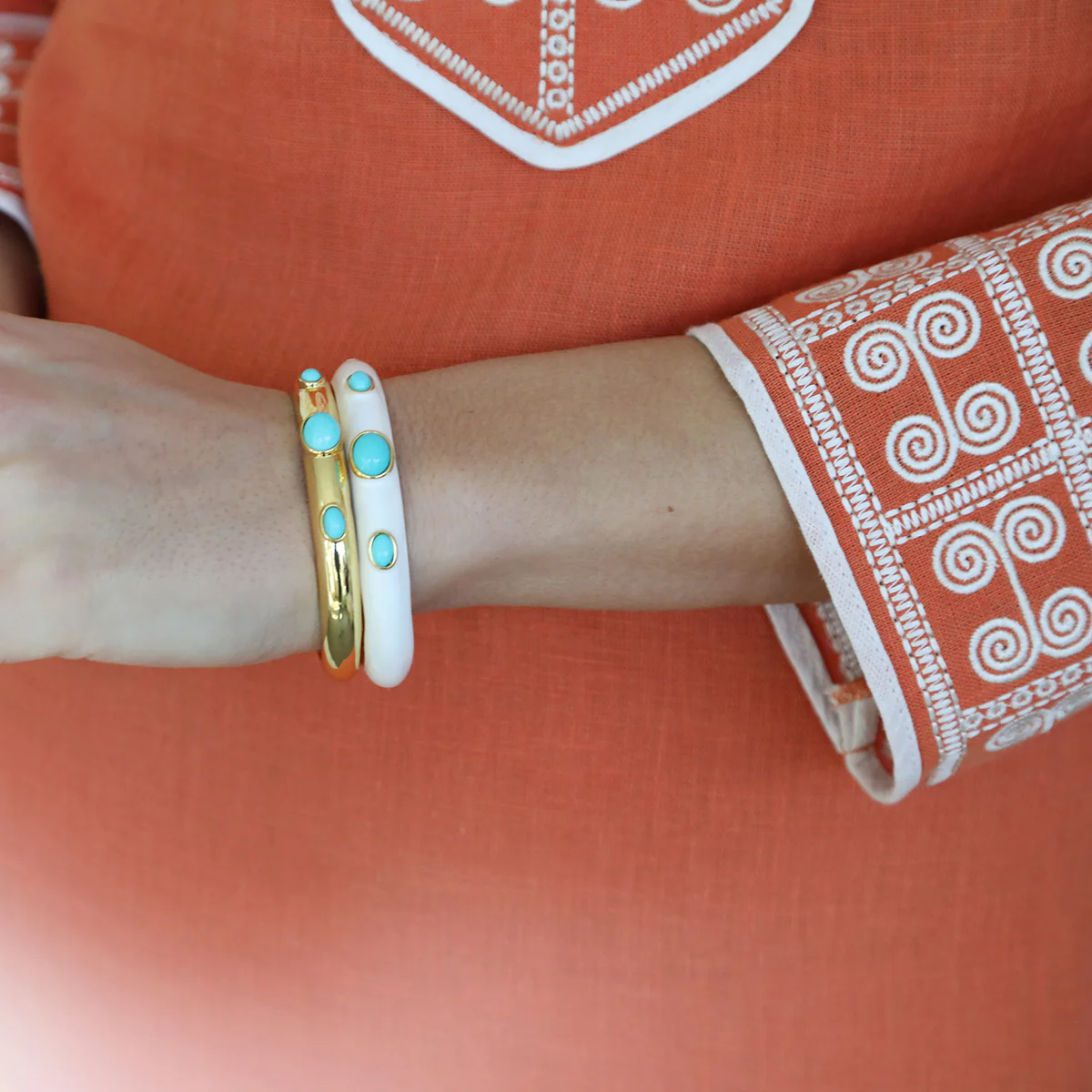 Talitha Enamel Cuff - TQ - Image 3
