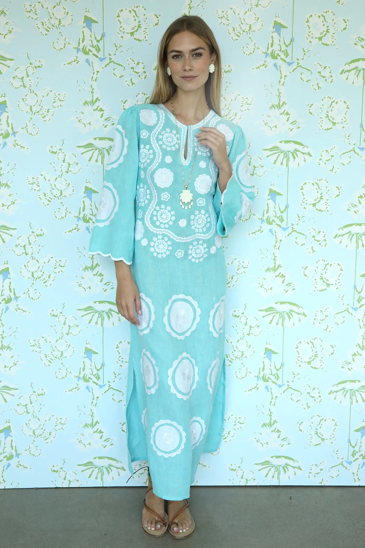 Turquoise Alice Kaftan - Image 6